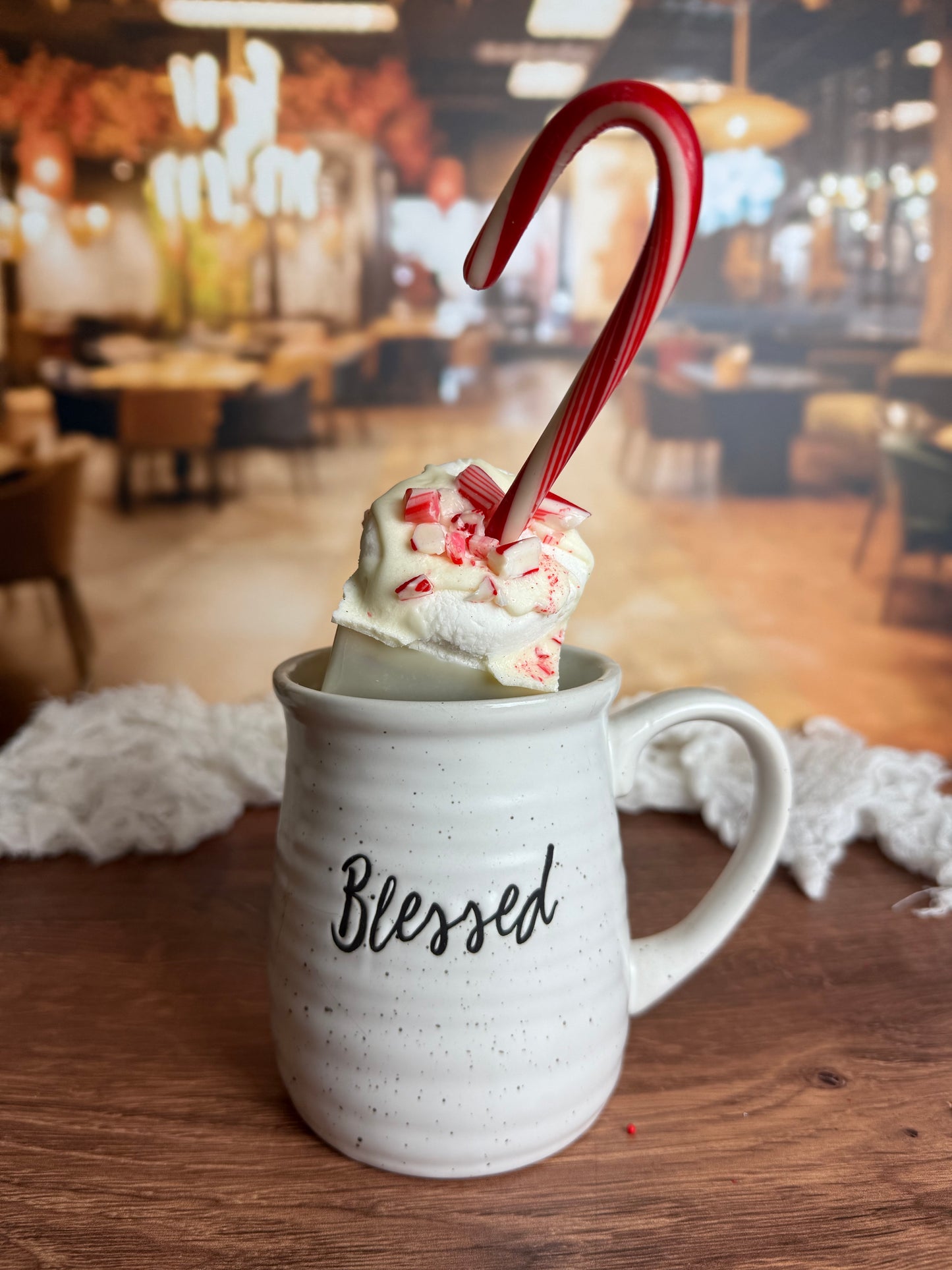 Peppermint White Chocolate Hot Cocoa Bomb