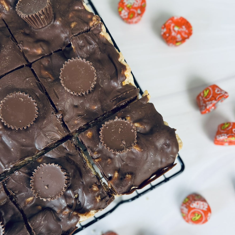 Keto Peanut Butter Cup Squares