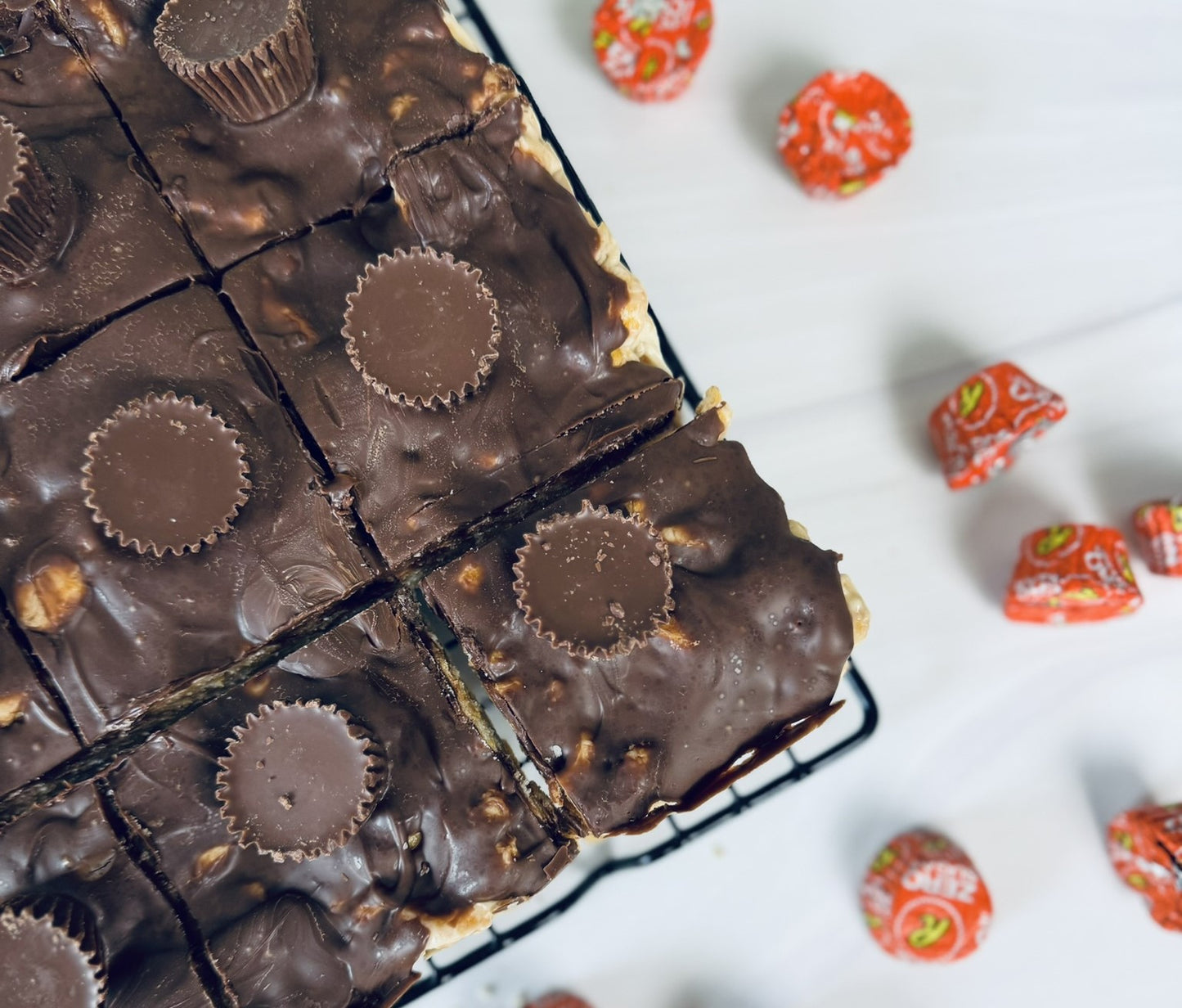Keto Peanut Butter Cup Squares