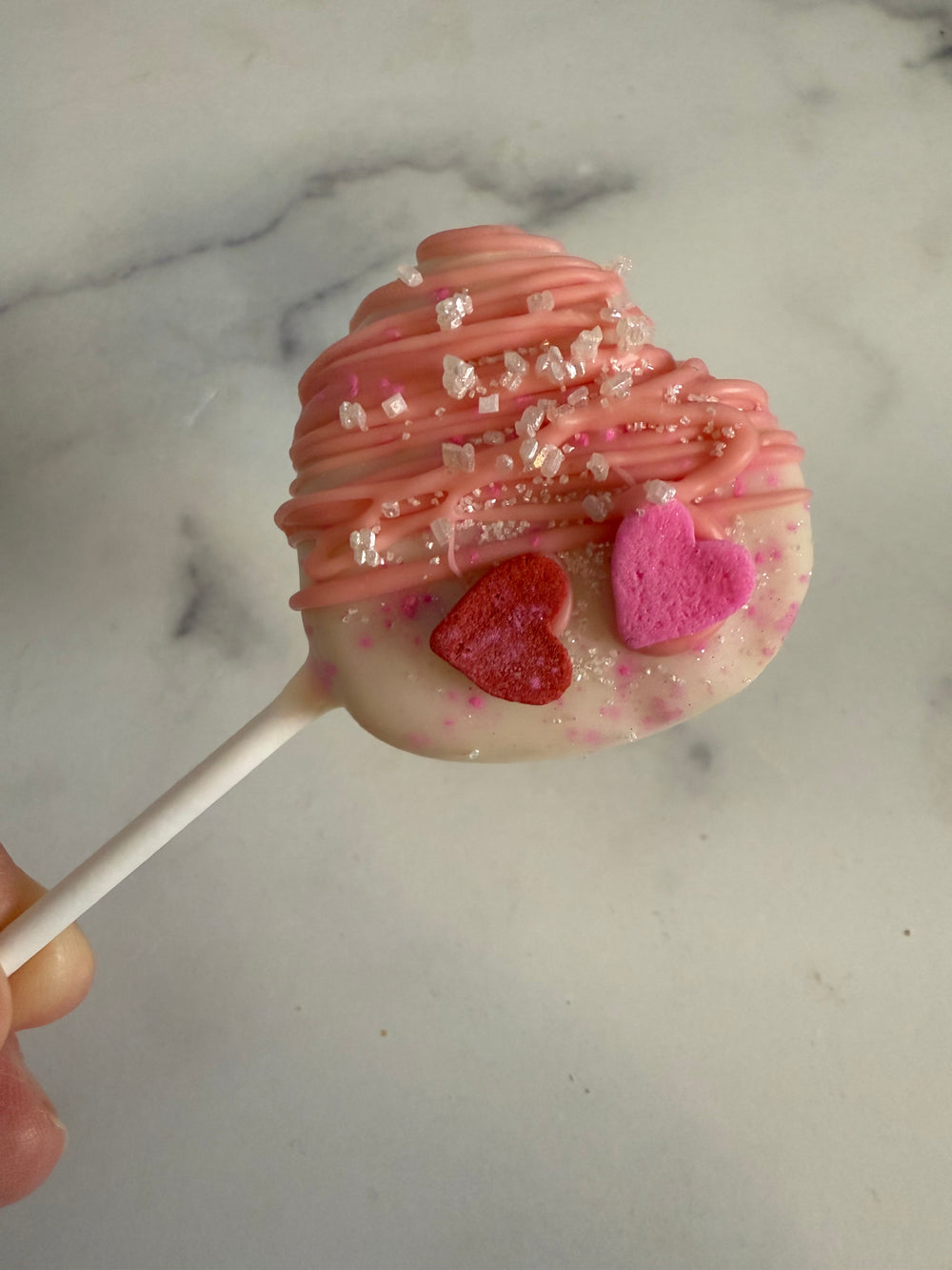 Vanilla Heart Cake Pop